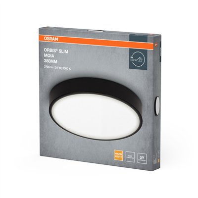 CEILING MOIA 380mm 24W 830 BK