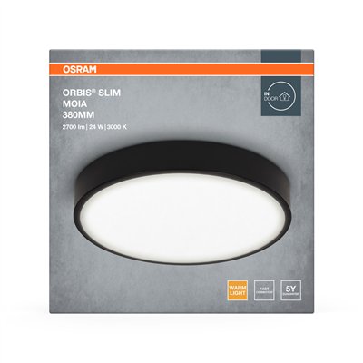 CEILING MOIA 380mm 24W 830 BK