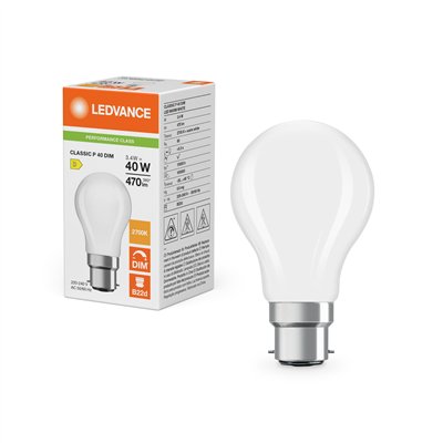 LED CLASSIC P DIM P 3.4W 827 Frosted B22d