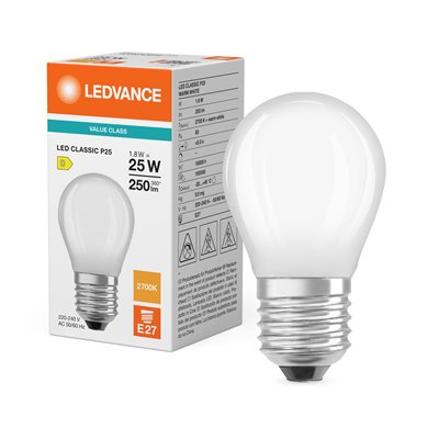 LED CLASSIC P P 1.8W 827 Frosted E27
