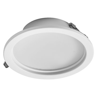 LED Downlight Set IP44 Slim 160mm 18W Metal 830 White
