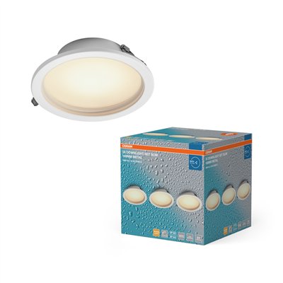 LED Downlight Set IP44 Slim 160mm 18W Metal 830 White