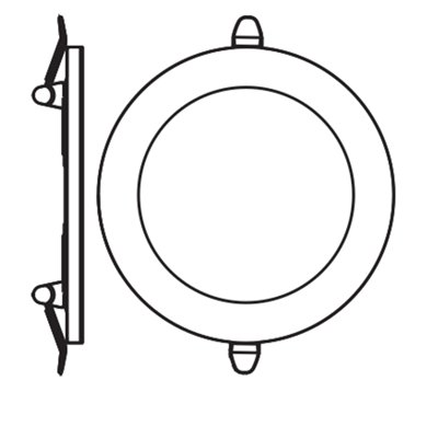 LED Downlight Side-Mainlight 225mm 24W 830 White