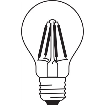 LED FILAMENT CLASSIC A VALUE  7.5W 4000K Clear E27