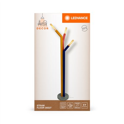 Decor Straw Floor 3XE27 Multicolor