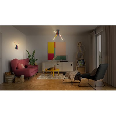 Decor Straw Ceiling 5XE27 Multicolor