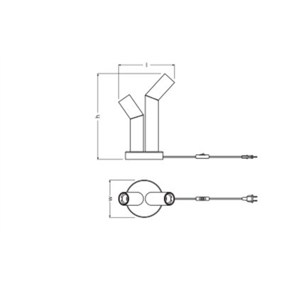 Decor Straw Table 2XE27 Multicolor