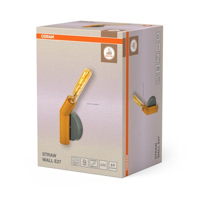 Decor Straw Wall 1XE27 Multicolor