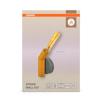 Decor Straw Wall 1XE27 Multicolor