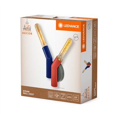 Decor Straw Wall 2XE27 Multicolor