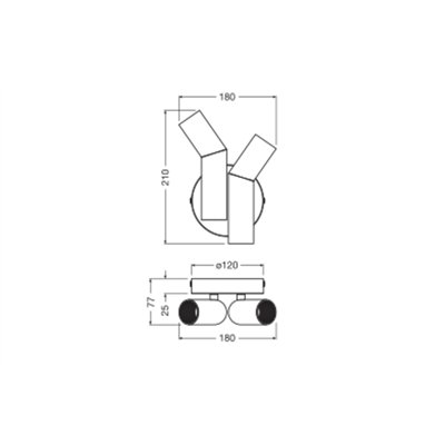 Decor Straw Wall 2XE27 Multicolor