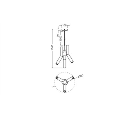 Decor Straw Pendant 3XE27 Multicolor