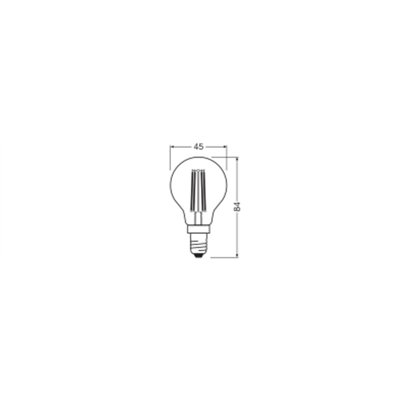 LED FILAMENT CLASSIC P VALUE 7,5W 2700K Clear E14