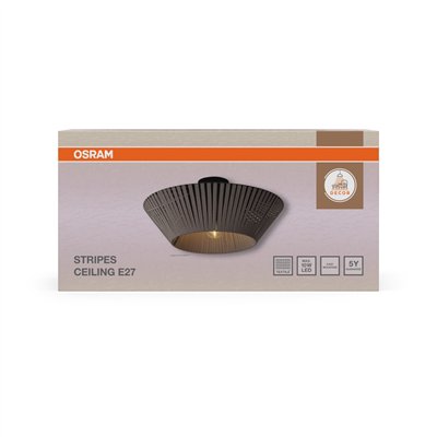 Decor Stripes Ceiling 1XE27 Dark Grey