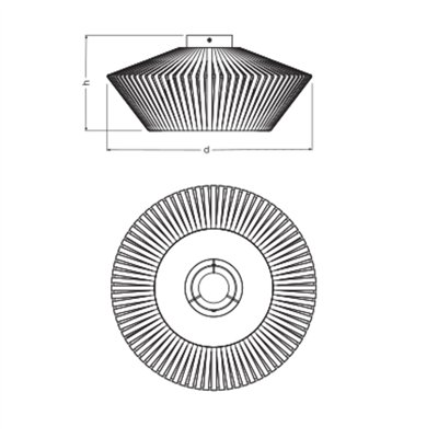 Decor Stripes Ceiling 1XE27 Beige
