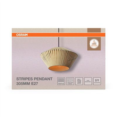 Decor Stripes Pendant 305 1XE27 Beige