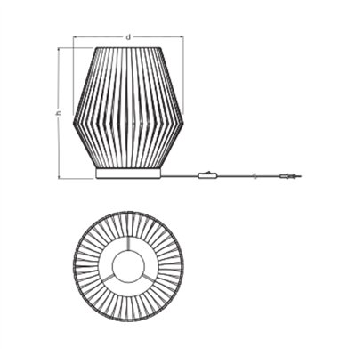 Decor Stripes Table 1XE14 Beige