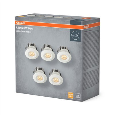 LED Mini Spot Set 6W 830 120° White