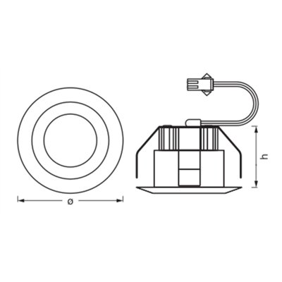 LED Mini Spot Set 6W 830 120° White