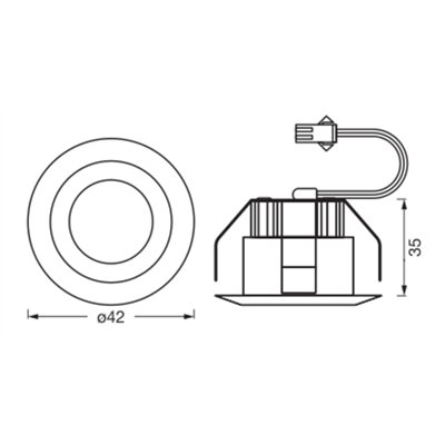 LED Mini Spot Set 6W 830 120° White