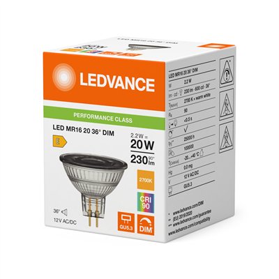 LED MR16 DIM P 2.2W 927 GU5.3