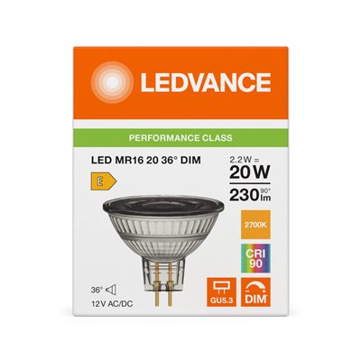 LED MR16 DIM P 2.2W 927 GU5.3