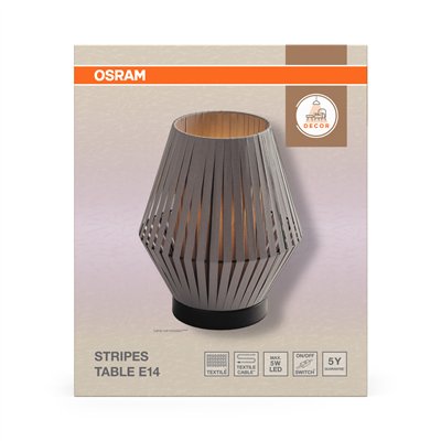 Decor Stripes Table 1XE14 Dark Grey