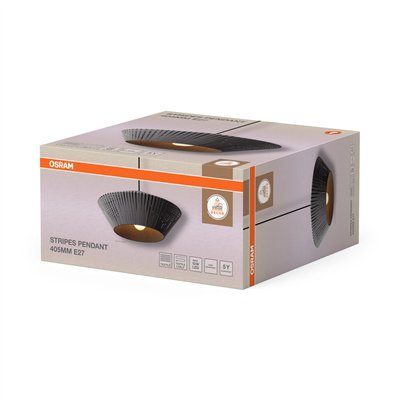 Decor Stripes Pendant 405 1XE27 Dark Grey