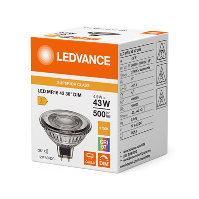 LED MR16 DIM S 4.9W 927 GU5.3