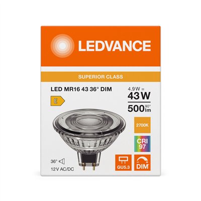 LED MR16 DIM S 4.9W 927 GU5.3
