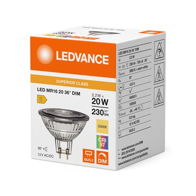 LED MR16 DIM S 2.2W 930 GU5.3