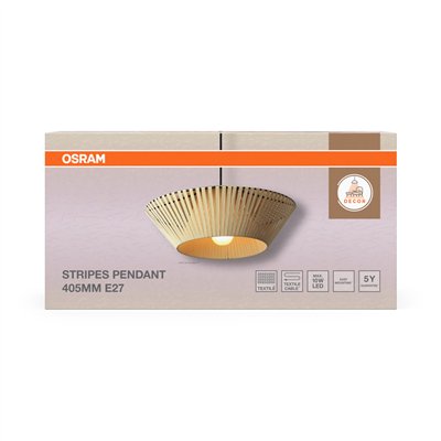 Decor Stripes Pendant 405 1XE27 Beige
