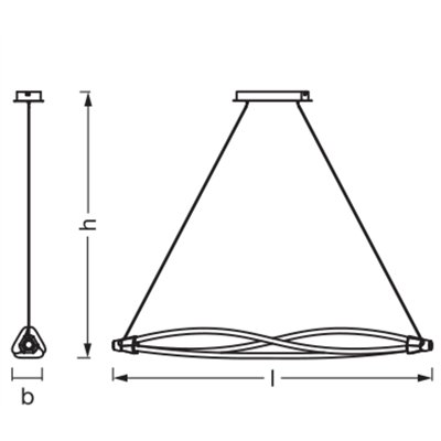 Decor Swirl Pendant 22W 830 Click DIM