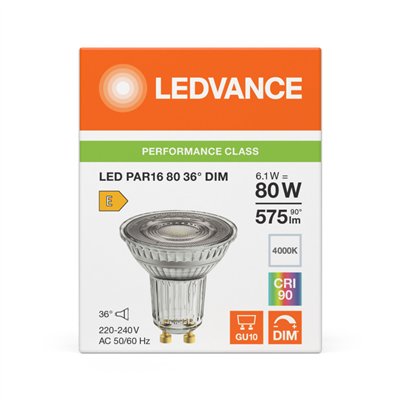 LED PAR16 DIM P 6.1W 940 GU10