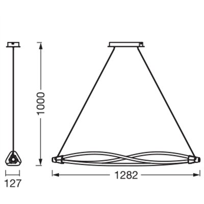 Decor Swirl Pendant 22W 830 Click DIM