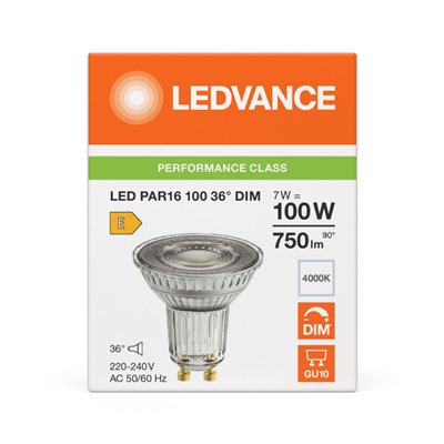 LED PAR16 DIM P 7W 840 GU10