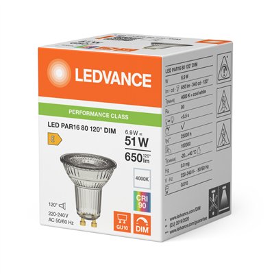 LED PAR16 DIM P 6.9W 940 GU10