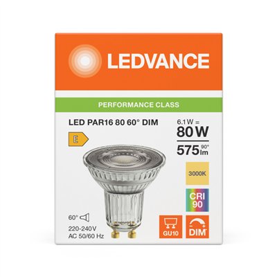 LED PAR16 DIM P 6.1W 930 GU10