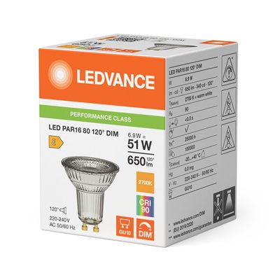 LED PAR16 DIM P 6.9W 927 GU10