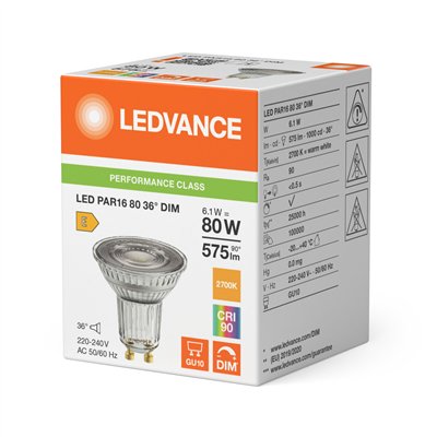 LED PAR16 DIM P 6.1W 927 GU10