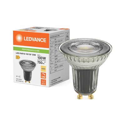 LED PAR16 DIM P 8W 830 GU10
