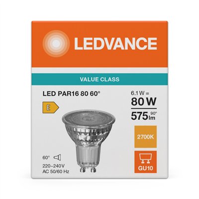 LED PAR16 P 6.1W 827 GU10