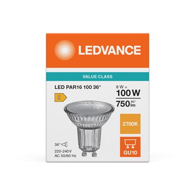 LED PAR16 P 8W 827 GU10