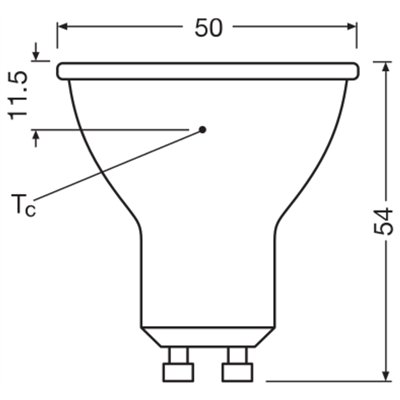 LED PAR16 P 5.6W 827 GU10