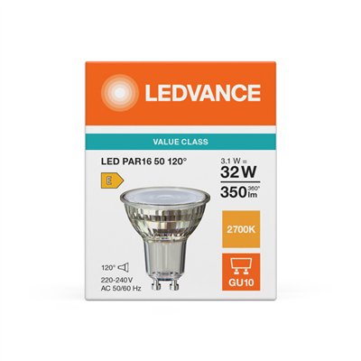 LED PAR16 P 3.1W 827 GU10