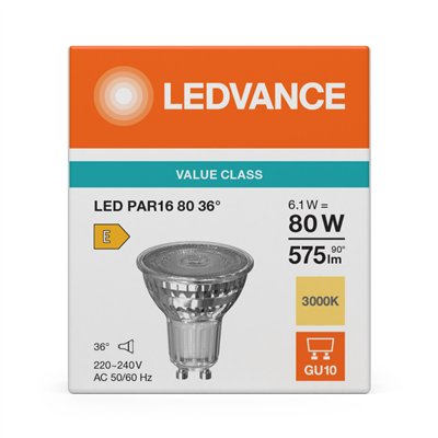 LED PAR16 P 6.1W 830 GU10