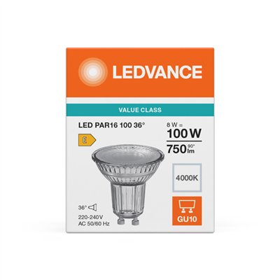 LED PAR16 P 8W 840 GU10