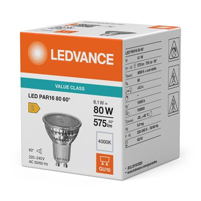 LED PAR16 P 6.1W 840 GU10