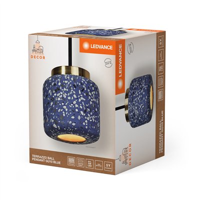 Decor Terazzo Ball Pendant 1XGU10 Blue