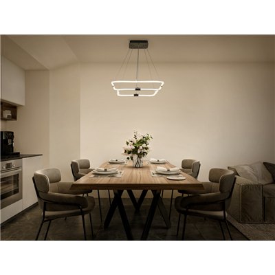 Decor Tetragon 2XPendant 23W 830 Click DIM
